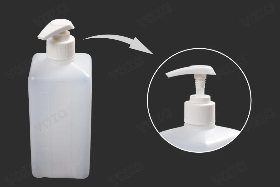 Μπουκάλι πλαστικό 500 ml τετράγωνο με λευκή αντλία 28/410 για αντισηπτικό, προϊόντα καθαρισμού και περιποίησης Μπουκάλι πλαστικό 500 ml τετράγωνο με λευκή αντλία 28/410 για αντισηπτικό, προϊόντα καθαρισμού και περιποίησης-εικόνα_προϊοντική