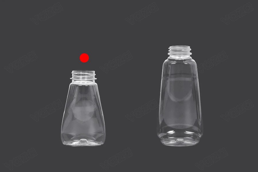 Μπουκάλι πλαστικό διάφανο 175 ml για κέτσαπ, μουστάρδα, μέλι - 10 τμχ-εικόνα_σύνθεση