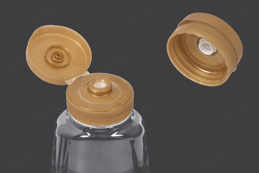 Transparente Plastikflasche 350ml für Ketchup, Senf, Honig - 10 Stück-bildgruppe