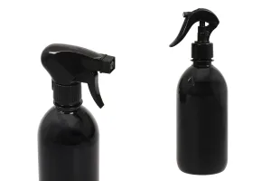 PET-Flasche 500 ml in schwarzer Farbe (28/410) - 10 Stück-2