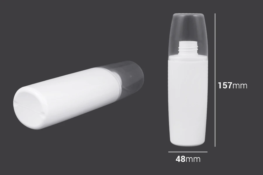 Μπουκάλι πλαστικό 100 ml με διάφανο καπάκι