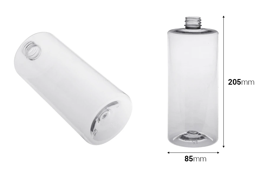 Μπουκάλι PET 1000 ml κυλινδρικό διάφανο (28/410) - 11 τμχ