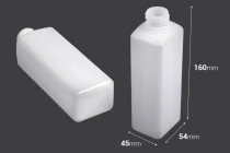 Μπουκάλι πλαστικό τετράγωνο 300ml ημιδιάφανο με στόμιο 28/410 Μπουκάλι πλαστικό τετράγωνο 300ml ημιδιάφανο με στόμιο 28/410