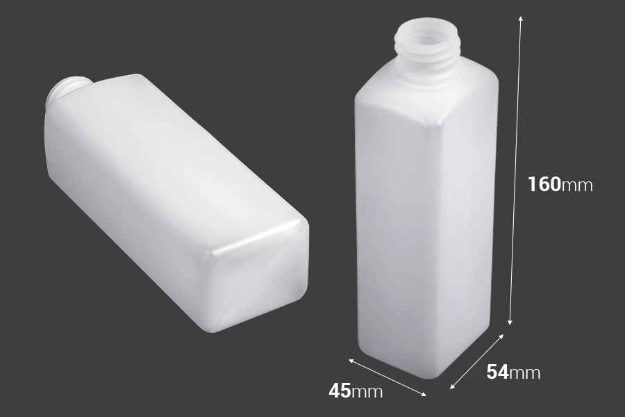 Μπουκάλι πλαστικό τετράγωνο 300ml ημιδιάφανο με στόμιο 28/410 Μπουκάλι πλαστικό τετράγωνο 300ml ημιδιάφανο με στόμιο 28/410