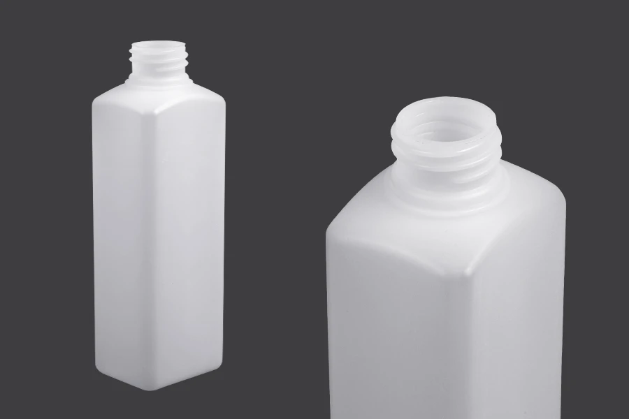 Μπουκάλι πλαστικό τετράγωνο 300ml ημιδιάφανο με στόμιο 28/410 Μπουκάλι πλαστικό τετράγωνο 300ml ημιδιάφανο με στόμιο 28/410