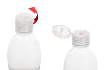 Μπουκάλι 50 ml PET με καπάκι flip top - 12 τμχ