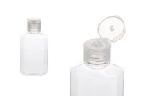 Μπουκάλι 60 ml PET με καπάκι flip top - 12 τμχ