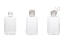 Μπουκάλι 60 ml PET με καπάκι flip top - 12 τμχ