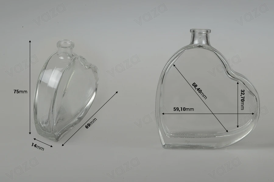 Flasche 30ml Glas herzförmig-εικόνα_διαστάσεις
