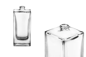 Bottiglia di profumo quadrata da 100 ml con chiusura di sicurezza tipo “Crimp”  15 mm.-1