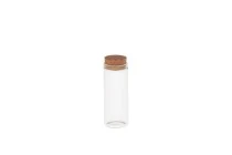 Tube de verre pour dragées de mariage - baptême avec liège naturel Tube de verre pour dragées de mariage - baptême avec liège naturel