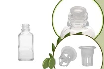 Μπουκαλάκι για μερίδα ελαιολάδου 30 ml γυάλινο διάφανο Μπουκαλάκι για μερίδα ελαιολάδου 30 ml γυάλινο διάφανο