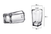 Μπουκάλι αρωμάτων γυάλινο 100 ml με στόμιο crimp 15 mm σε ιδιαίτερο σχήμα Μπουκάλι αρωμάτων γυάλινο 100 ml με στόμιο crimp 15 mm σε ιδιαίτερο σχήμα