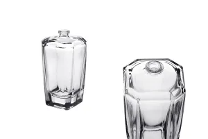 Bottiglia di profumo in vetro 100 ml con beccuccio a crimpare 15 mm in forma speciale-1
