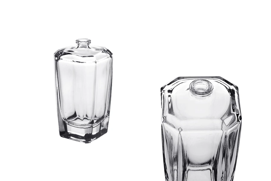 Μπουκάλι αρωμάτων γυάλινο 100 ml με στόμιο crimp 15 mm σε ιδιαίτερο σχήμα Μπουκάλι αρωμάτων γυάλινο 100 ml με στόμιο crimp 15 mm σε ιδιαίτερο σχήμα
