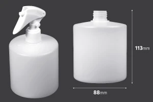 Bottiglia di plastica 500 ml semitrasparente (24/410)-2