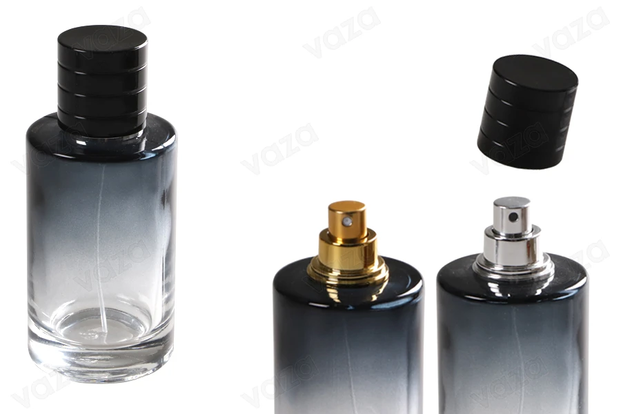Parfümflasche 100ml Glas zylindrisch PP15 Parfümflasche 100ml Glas zylindrisch PP15-bildabmessungen