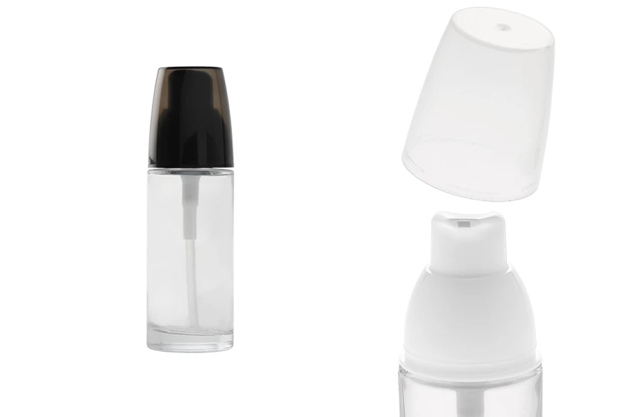 Botiglietta rotonda  in vetro per crema 30 ml