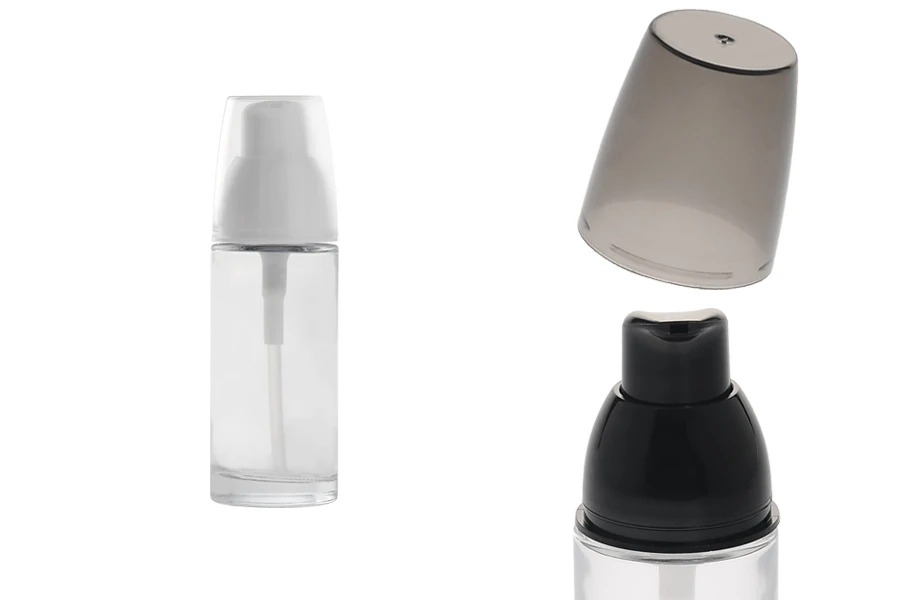 Botiglietta rotonda  in vetro per crema 30 ml