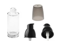 Botiglietta rotonda  in vetro per crema 30 ml