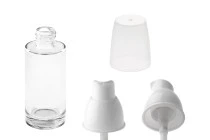 Botiglietta rotonda  in vetro per crema 30 ml