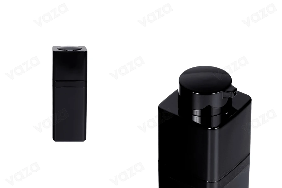 Bouteille airless en acrylique de 15 ml en couleur noire - 5 pcs-photo_produit