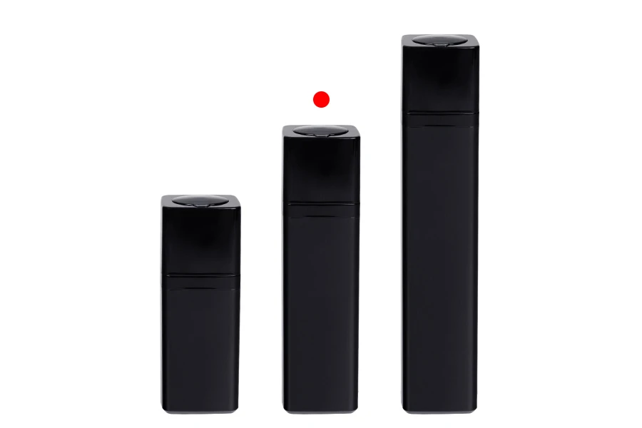 Airless bottle 30 ml acrylic in black color - 5 pcs