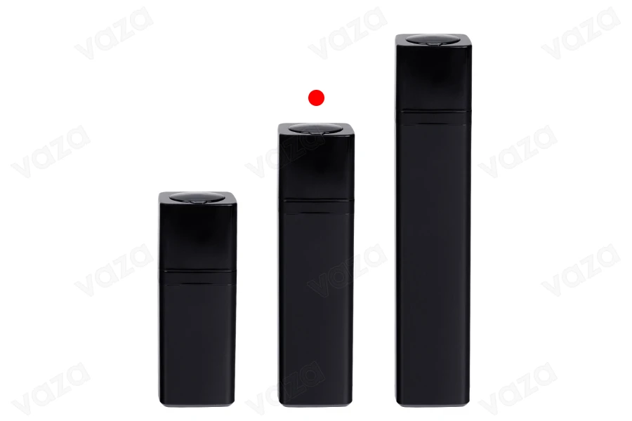 Boccetta airless acrilica da 30 ml di colore nero - 5 pezzi.-gruppo_immagini