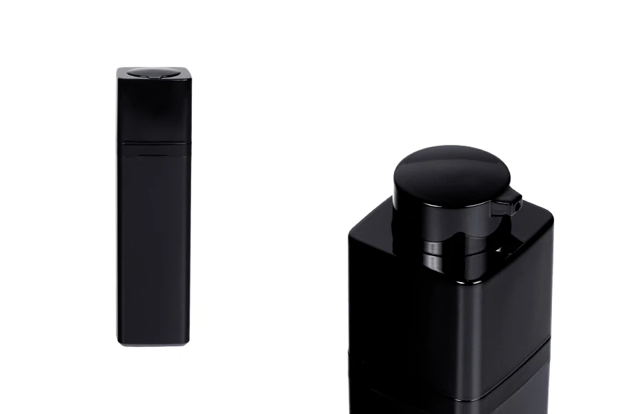 Airless bottle 30 ml acrylic in black color - 5 pcs