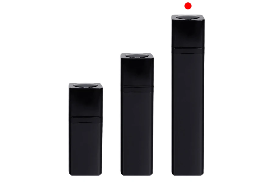 Μπουκαλάκι airless 50 ml ακρυλικό σε μαύρο χρώμα - 5 τμχ Μπουκαλάκι airless 50 ml ακρυλικό σε μαύρο χρώμα - 5 τμχ