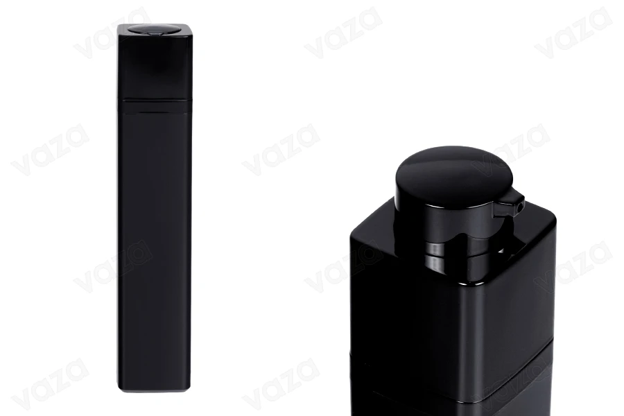Bouteille airless en acrylique de 50 ml en couleur noire - 5 pcs-photo_produit