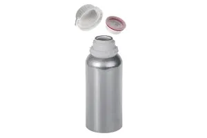 Bouteille en aluminium de 500ml pour le stockage d’huiles essentielles, de parfums et de solutions alcoolisées avec bouchon et couvercle de sécurité-1