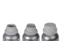 Αλουμινένια φιάλη 1000 ml για αποθήκευση essence, αρωμάτων και αλκοολούχων διαλυμάτων με τάπα και καπάκι ασφαλείας