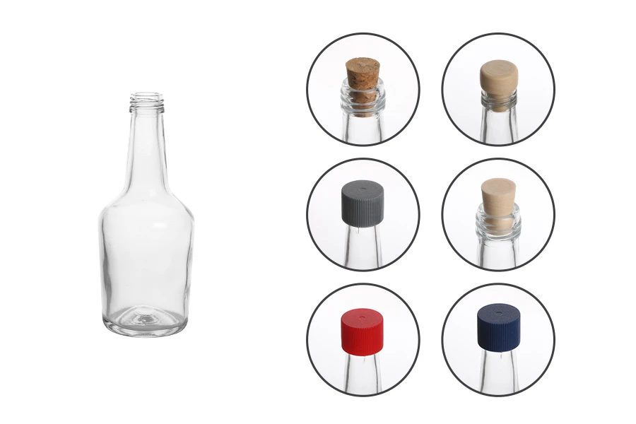 Glasflasche 103 ml transparent