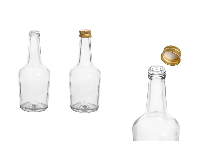 Glasflasche 103 ml transparent