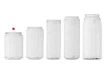 Plastikflasche (PET) 250ml transparent mit Aluminiumverschluss (erfordert die Verwendung einer Verschließmaschine) – 200 Stück Plastikflasche (PET) 250ml transparent mit Aluminiumverschluss (erfordert die Verwendung einer Verschließmaschine) – 200 Stück