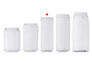 330 ml Canette de boisson en plastique (PET) transparent - 200 pièces-7