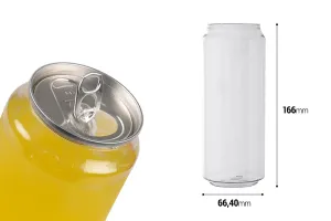 Bottle plastic (PET) 500 ml in clear color for milk, juice, beverages-2