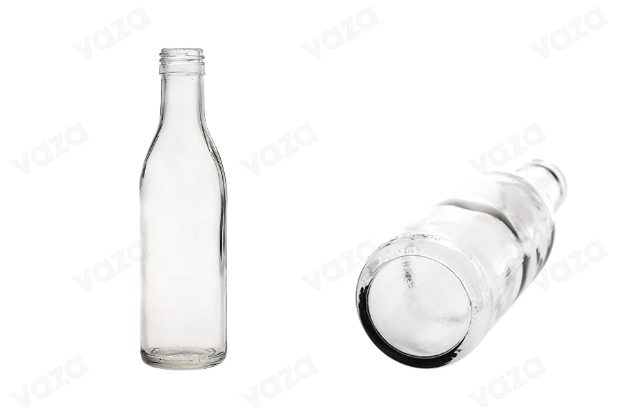 Μπουκάλι για ούζο με βιδωτό στόμιο 200 ml (PP 28)-εικόνα_διαστάσεις