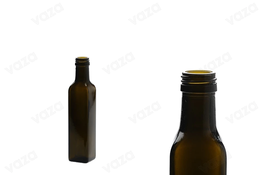 Μπουκάλι για ελαιόλαδο 250 ml Marasca Uvag (PP 31.5) - 48 τμχ-εικόνα_διαστάσεις