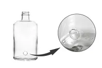 Bottiglia in vetro per profumi cilindrica da 500 ml, con presa per rubinetto (scegliere il rubinetto tra gli accessori)* Bottiglia in vetro per profumi cilindrica da 500 ml, con presa per rubinetto (scegliere il rubinetto tra gli accessori)*