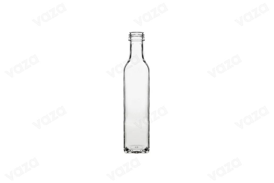 Transparent 500ml marasca glass bottle for olive oil with PP31.5 mouth - available in a package with 35 pcs Transparent 500ml marasca glass bottle for olive oil with PP31.5 mouth - available in a package with 35 pcs-image_product