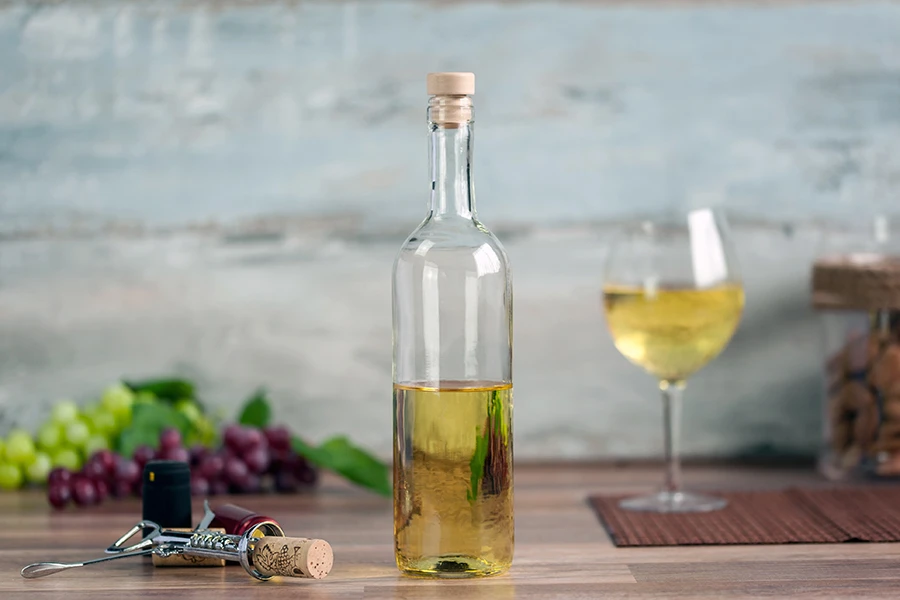 Μπουκάλι για κρασί 750 ml Leggera διάφανο (Φ19)
