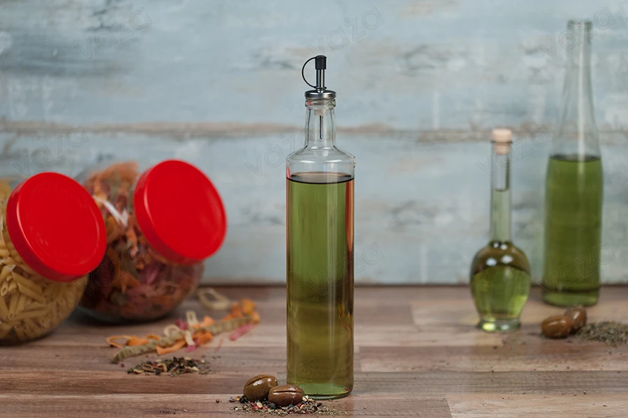 Μπουκάλι για ελαιόλαδο και ξύδι 500 ml Dorica διάφανο (PP 31.5) - 30 τμχ-