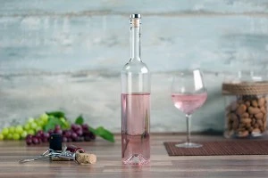 Bouteille de vin en verre transparent leggera de 750 ml-7