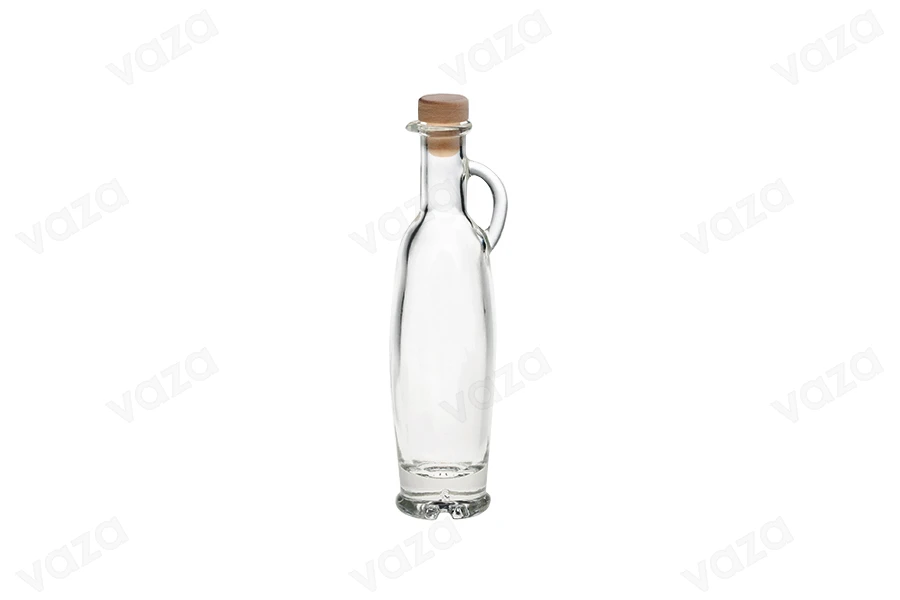 Krug für Olivenöl mit Henkel transparent 100ml-bildabmessungen