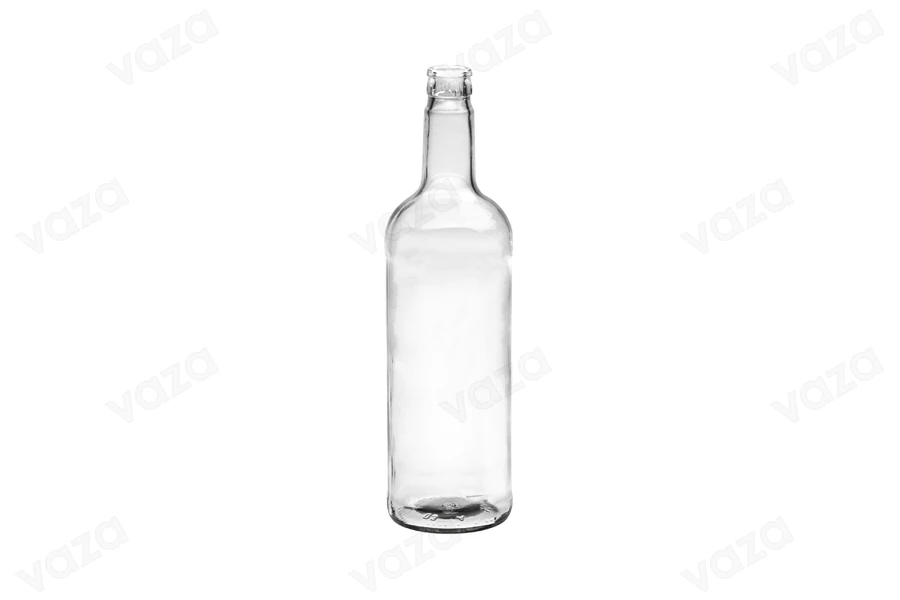 Μπουκάλι γυάλινο 1000 ml για νερό και ποτά με λαιμό για πώμα ασφαλείας 1031/47 (τύπου Guala) Μπουκάλι γυάλινο 1000 ml για νερό και ποτά με λαιμό για πώμα ασφαλείας 1031/47 (τύπου Guala)-εικόνα_προϊοντική