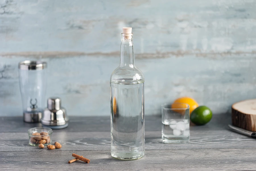 Μπουκάλι γυάλινο 1000 ml για νερό και ποτά με λαιμό για πώμα ασφαλείας 1031/47 (τύπου Guala)