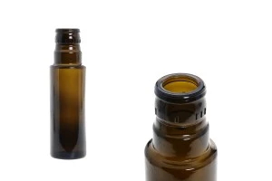 Bouteille en verre Uvag pour huile d'olive et vinaigre de 100 ml avec col pour bouchon de sécurité 1031/47 (type Guala)-1