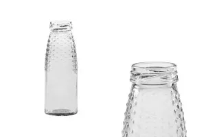 Bottle for juice 200 ml glass transparent-1